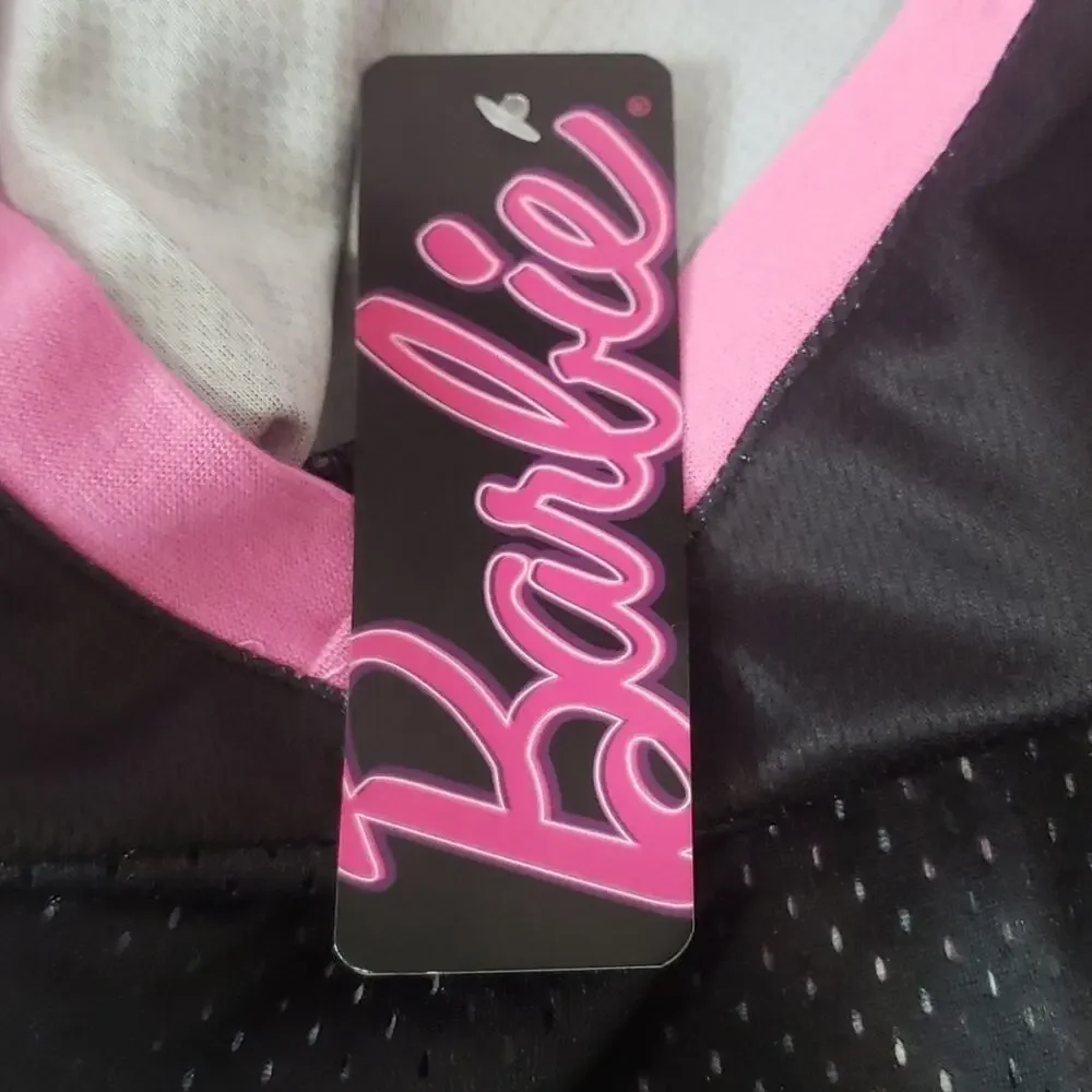 Barbie Malibu Jersey Pink And White Color Size XL NWT